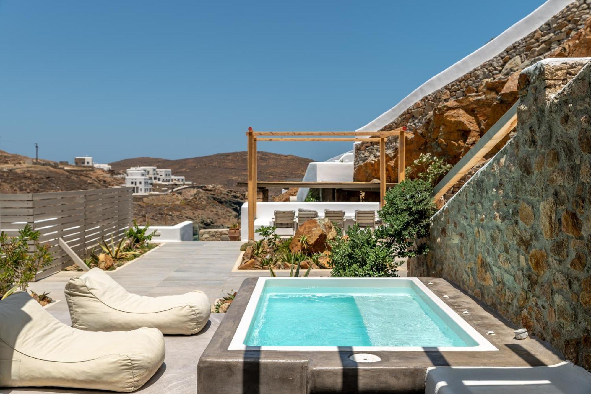 Miramare Suites Mykonos Merchia Beach Exteriör bild